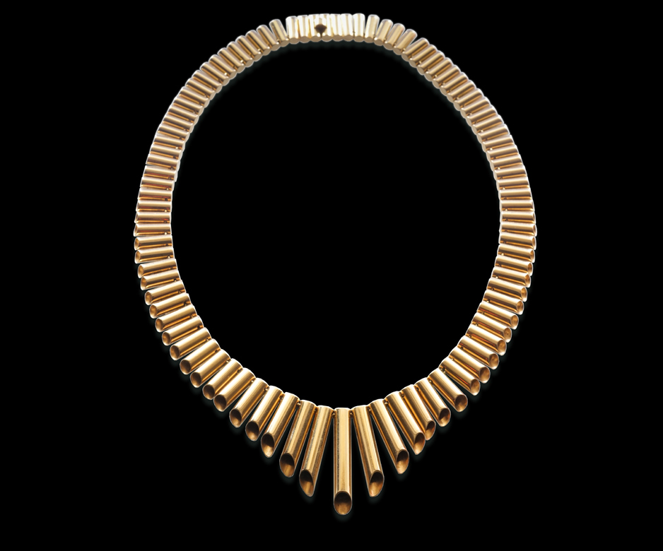 Art Deco 18ct gold necklace